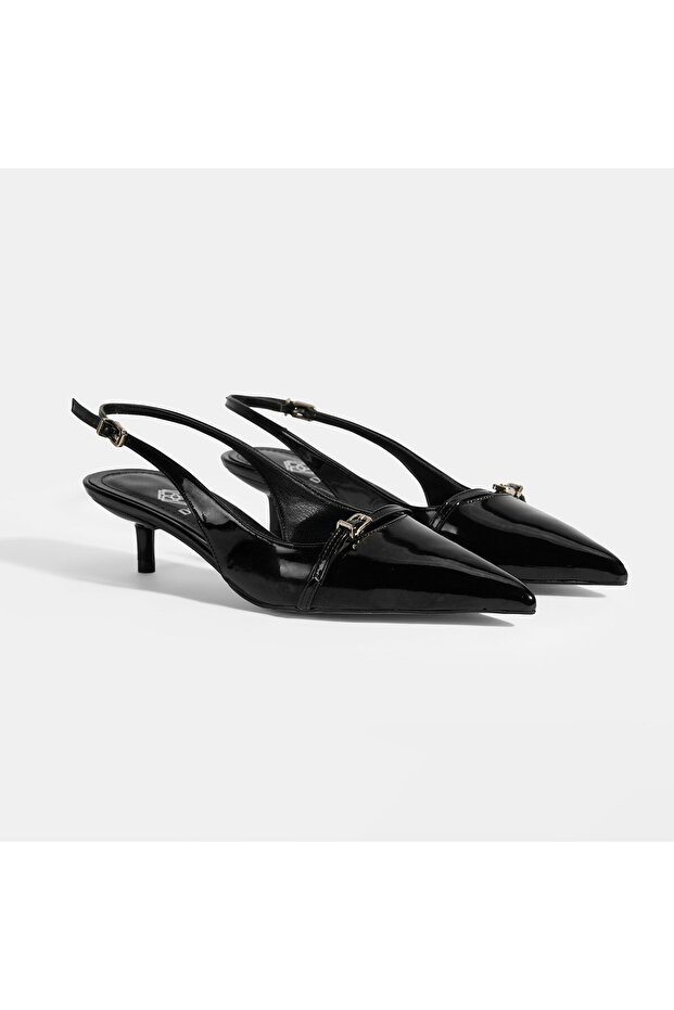 Women's Black Heeled Classic Shoes