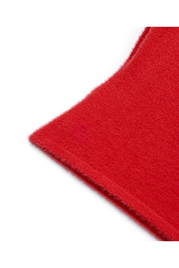 Dik yaka pelüş triko - 4