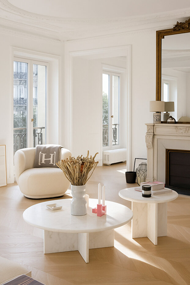 Pulsefire Beyaz İkili Orta Sehpa - 1