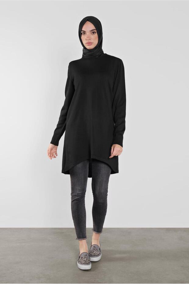 Asymetric Cut Knitwear Tunic 41085