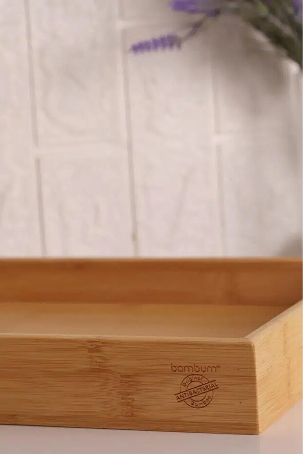 Marbella - Bambu Desenli Tepsi Orta - 4