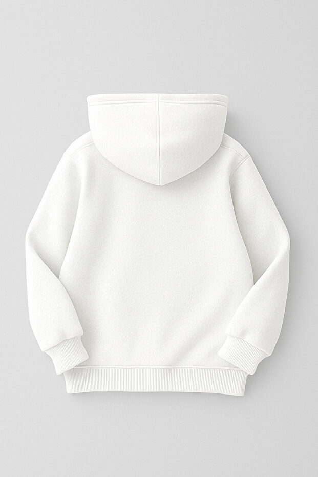 4'lü Kapüşonlu Basic Sweatshirt Seti - Düz Kışlık Şardonlu Kumaş - 2