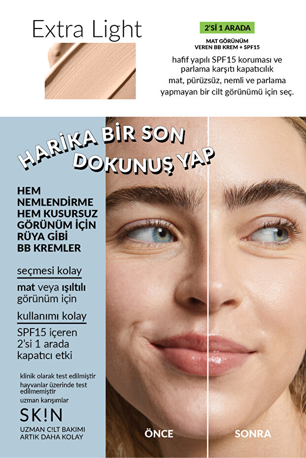 Nutra Effects Mat Bb Krem 30 Ml. Extra Light - 3