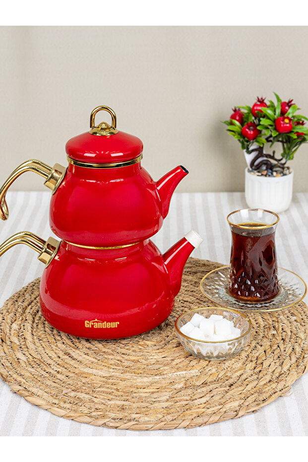 Emaye Mini Çaydanlık - 4