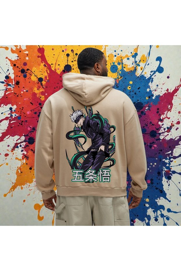Anime Kaisen Jujutsu Hooded Men Women Hooded Cosplay Gojo Satoru Sweatshirt