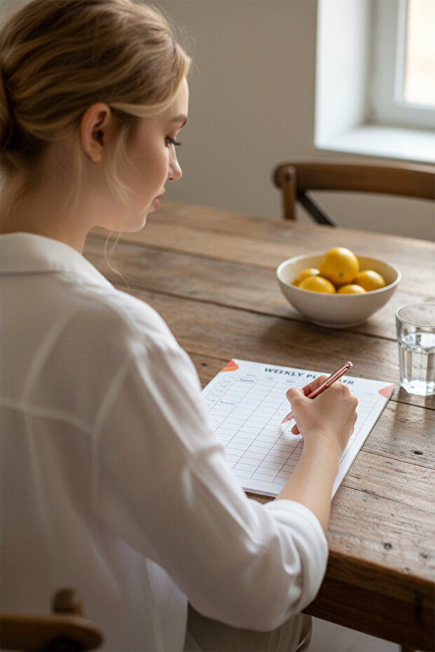 مخطط أسبوعي - مقاس A4 - 30 ورقة - مخطط أسبوعي - 7