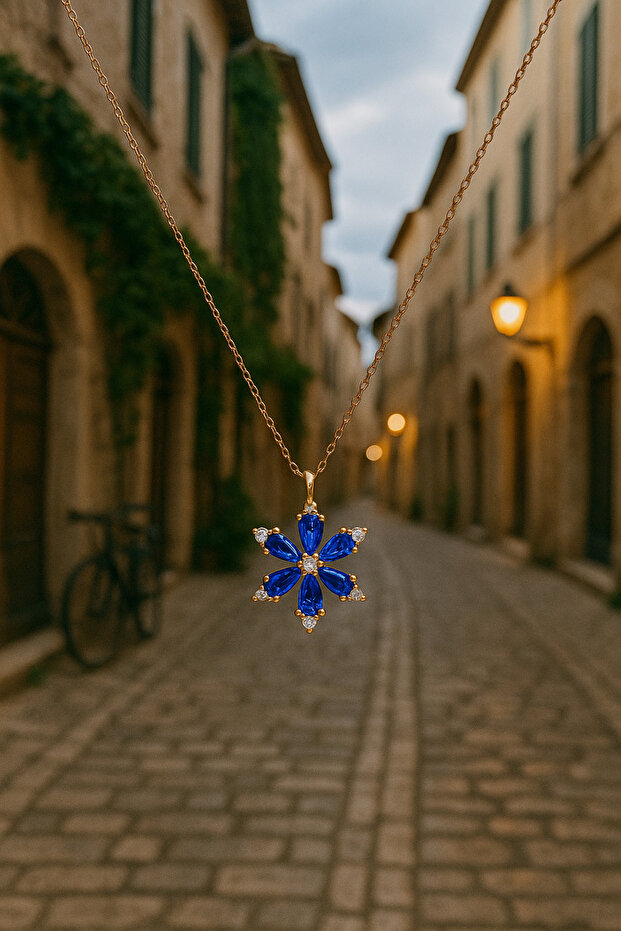 Manolya Gümüş Kolye - 3