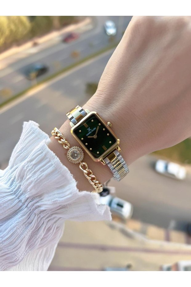 Retro Vintage Model Steel Cord 3 Atm Water Resistant Women Wrist Watch+Bracelet P10025.6