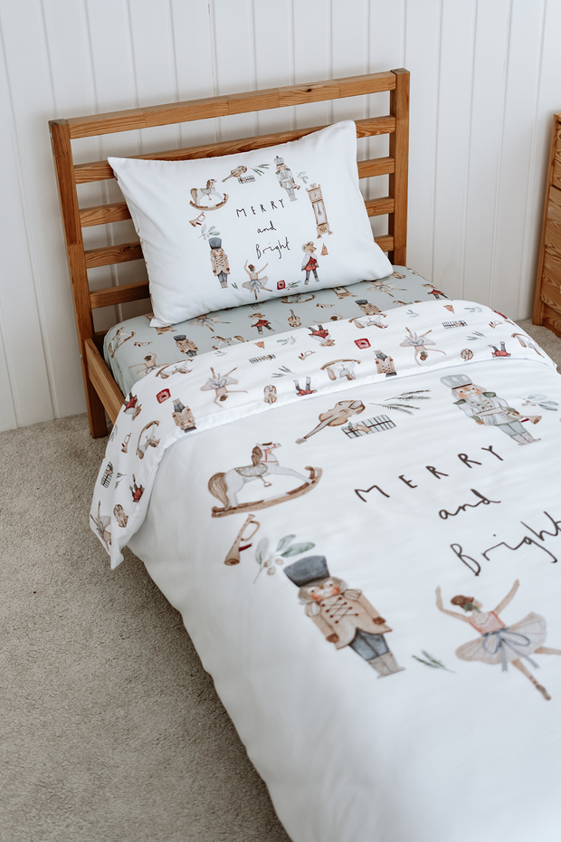 Merry and Bright New Year's Single Duvet Cover Set (160X220)