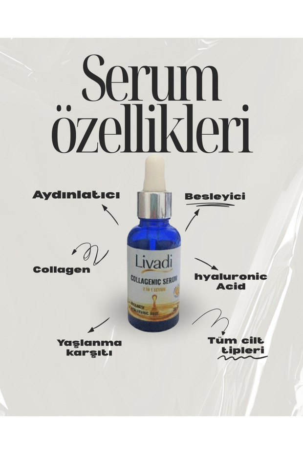 Collagenic and Hyaluronic Serum 30 ml Anti-Aging and Wrinkle Moisturizing Serum