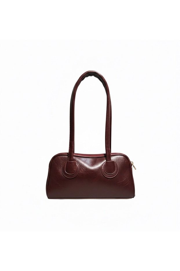 Women's Retro Soft Patent Leather Hand and Shoulder Bag