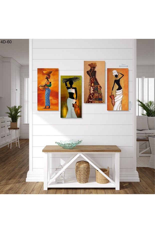 4 Parçalı Mdf Tablo - 2