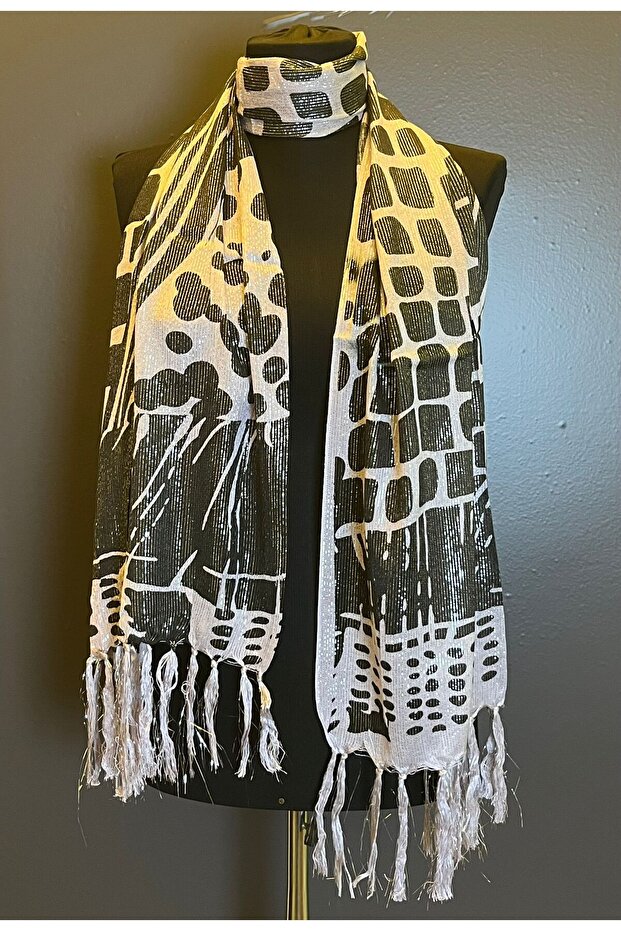 160X25 cm Foil Glitter Design Women's Scarf Shawl