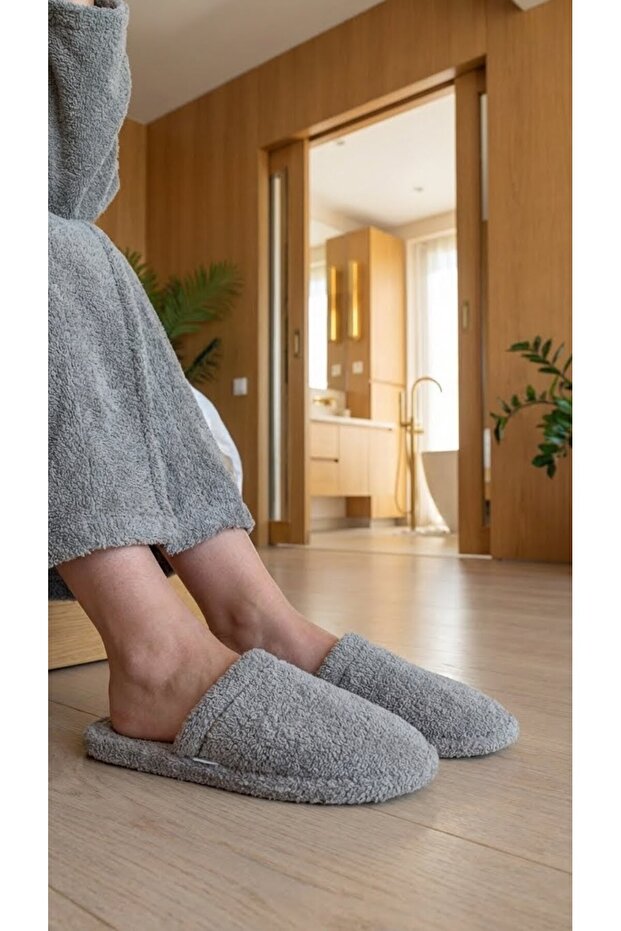 Como Kalın Tabanlı Havlu Kadın Terlik - 1