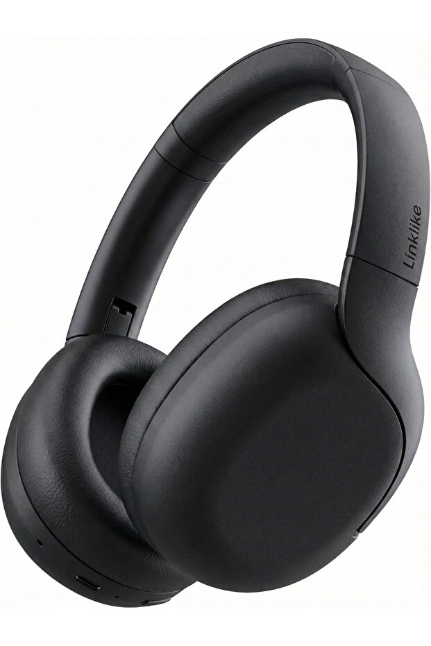 Over-Ear ANC Headphones, 180H Battery,Bluetooth, Hi-Res Audio, BT 5.3, Touch Control Foldable, Black
