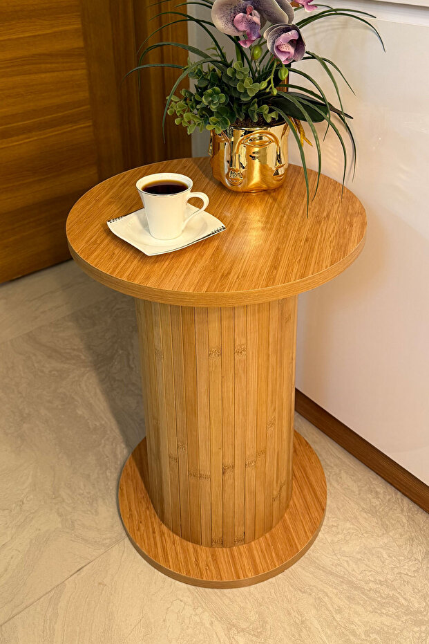 Bambu Sehpa, Ahşap Sehpa, Yan Sehpa - 1