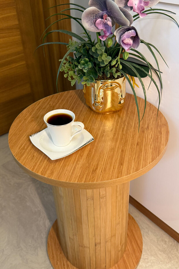 Bambu Sehpa, Ahşap Sehpa, Yan Sehpa - 2