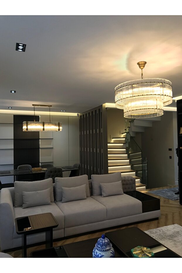 New Royale Bronz Crystal Avize - 3