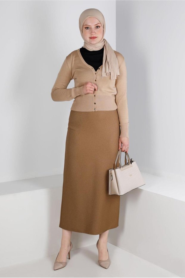 HIDDEN SLIT SKIRT 60365