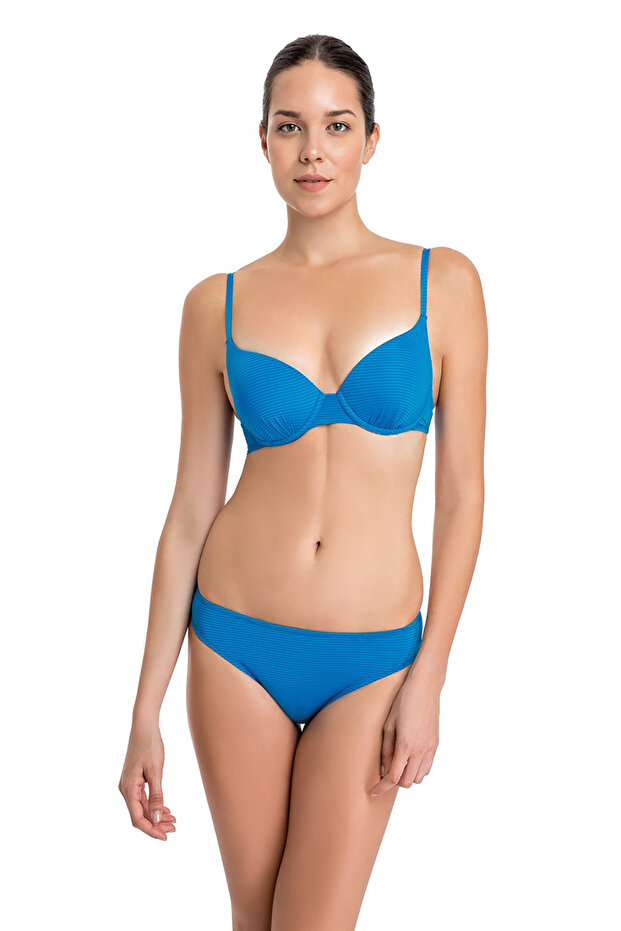 Mavi Orta Kalın Tek Bikini Alt - 1