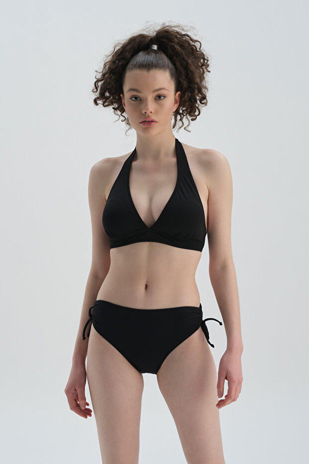 Black Triangle Wide Bikini Top - 4