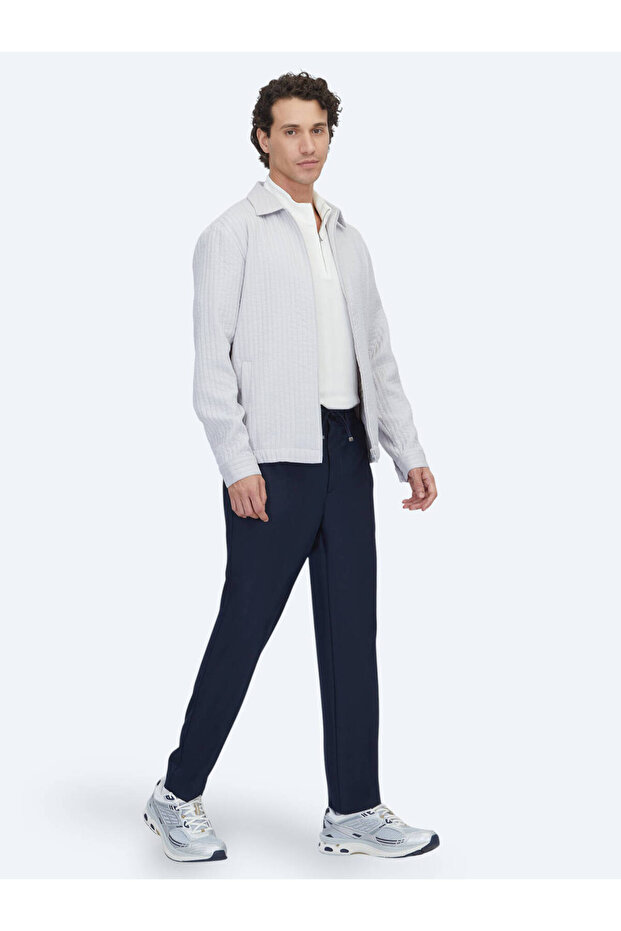 Gri Regular Fit Dokuma Overshırt - 3