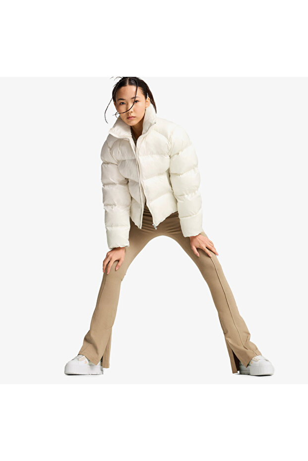 Shiny Puffer Kadın Krem Mont - 2
