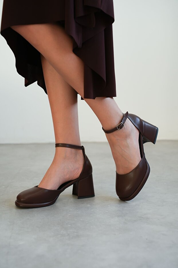 Women's Penida Platform Heeled Shoes - Brown