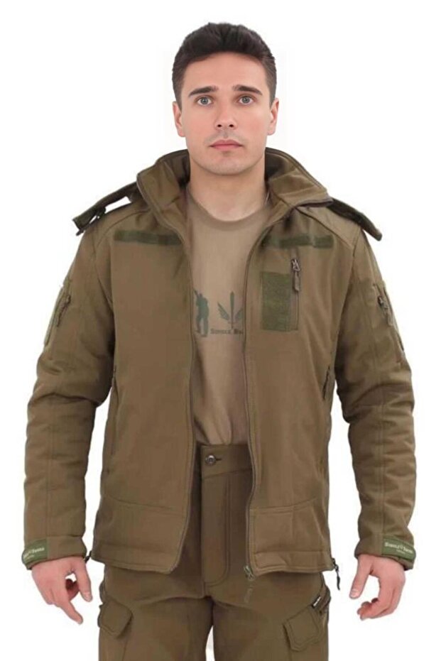Single Askeri Tactical Softshell Polar Mont Haki - 1