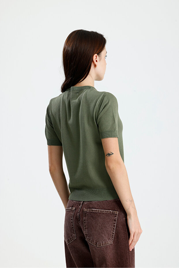 Kısa Kol Kadın Triko - 3