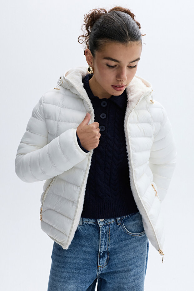 KAPİTONELİ ÇİFT TARAFLI PUFFER MONT - 5