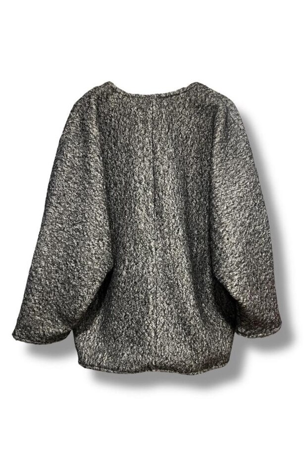 KIRÇILLI ÖNDEN BAĞLAMALI CEKET - 4