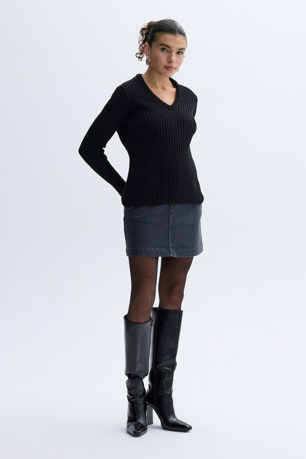 V YAKA TRİKO KAZAK - 3