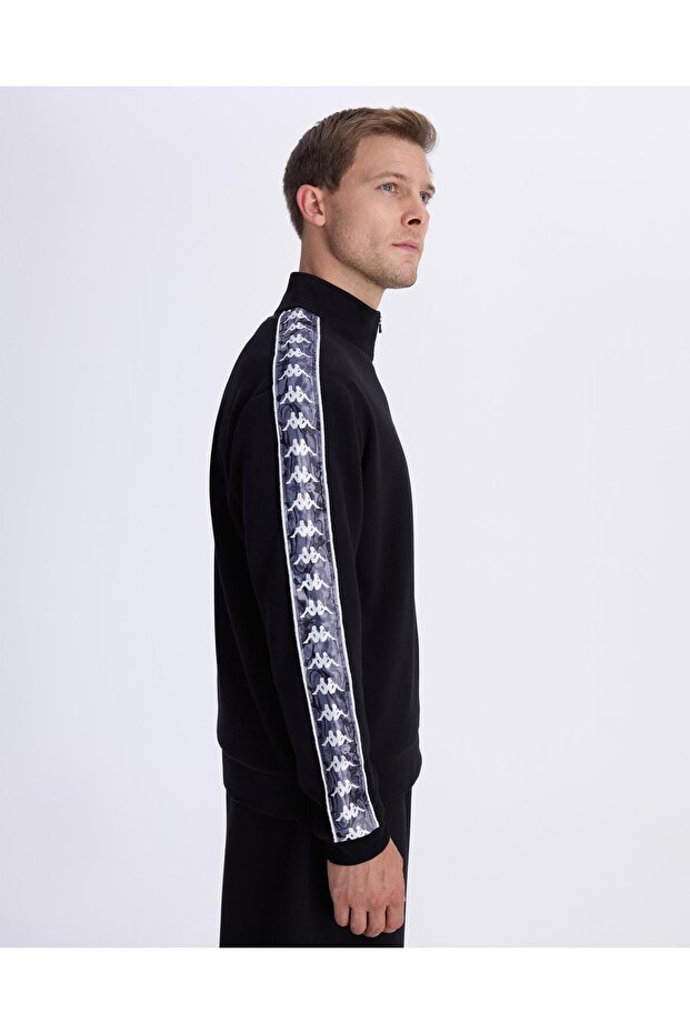 Authentic 222 Banda Pulliogt Erkek Siyah Regular Sweatshirt - 4