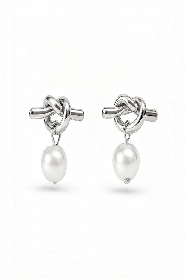 Women's Earrings Knot Pearl Earrings