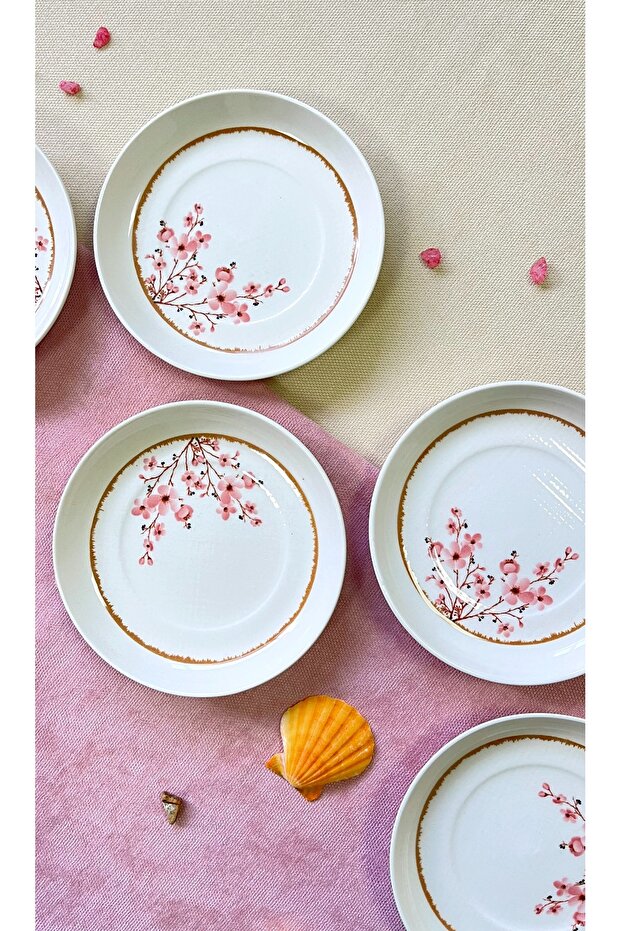 Sakura Çiceği 6 Lı Çay Tabağı - 3