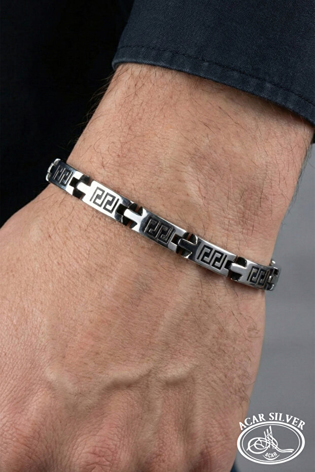 Gümüş Erkek Bileklik - 2