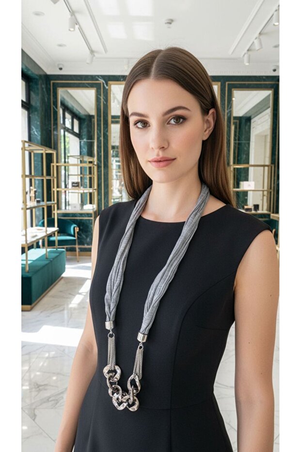Boy 50 cm Combed Cotton Chain Women's Scarf Necklace