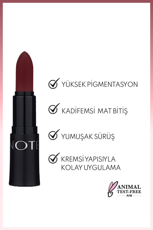 Mattemoist Lipstick Mat Bitişli Ruj 304 Spring - Bordo - 2