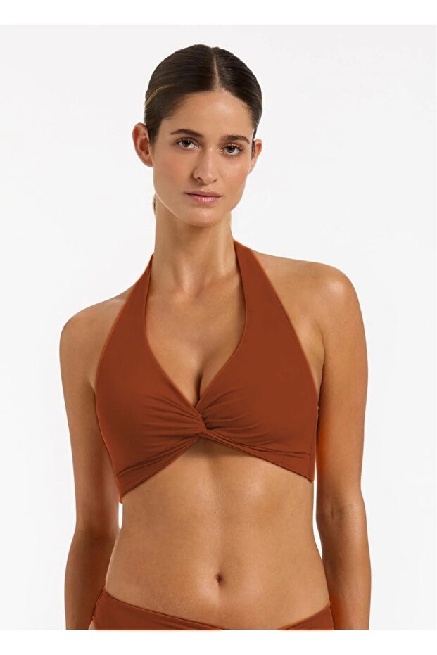 Triangle Twist Toparlayıcı Bikini Üstü - 2