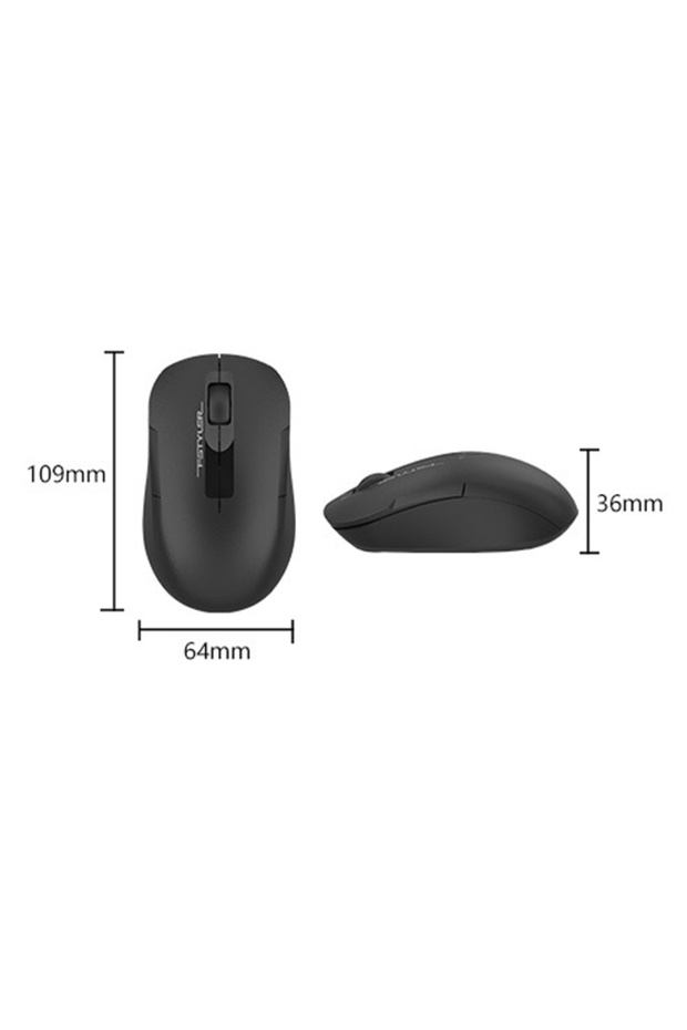 A4TECH Fstyler FG15C Air2 Dual-Mode Rechargeable Wireless Mouse (Desk + Air) - Black - 7