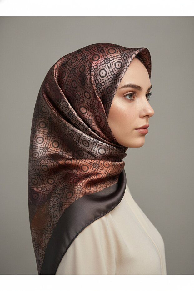 تريند الطباعة الرقمية التعادل صبغ مستطيلة منقوشة وشاح رويان نمط 4 ألوان 5 - 2