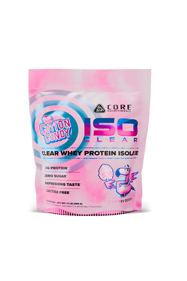 PROTEIN ISO Clear, 100% Isolate Protein, Fun Sweets Cherry Berry – 1.1lb