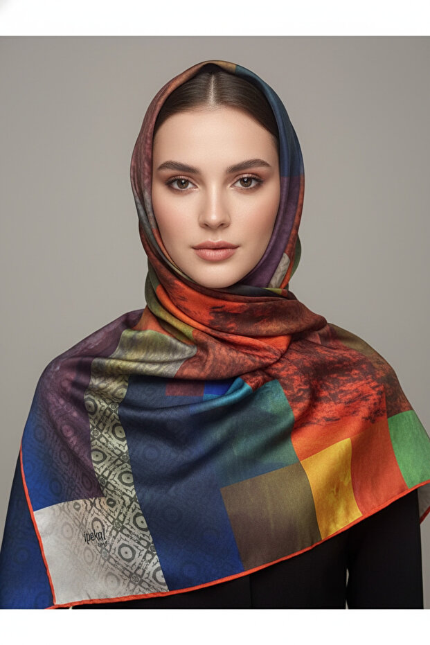 Trend Digital Printing Batik Rectangle Patterned Royan Scarf Pattern 4 Colors 2 - 2