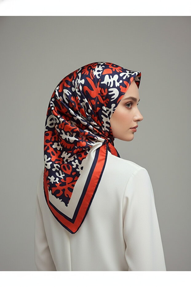 الاتجاه الطباعة الرقمية التعادل صبغ منقوشة وشاح رويان نمط 6 - 4