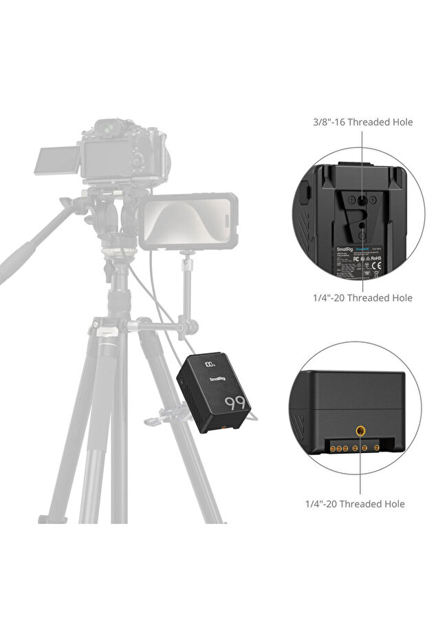 4608 VB99SE Mini V-Mount Batarya - 8