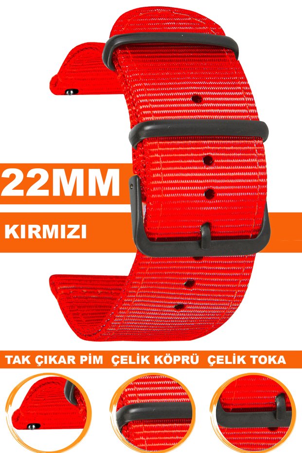 22mm Fossil-Welder-Casio-Seiko-Omega-Armani Watch Compatible Nato Textile Fabric Watch Band Ntcft22