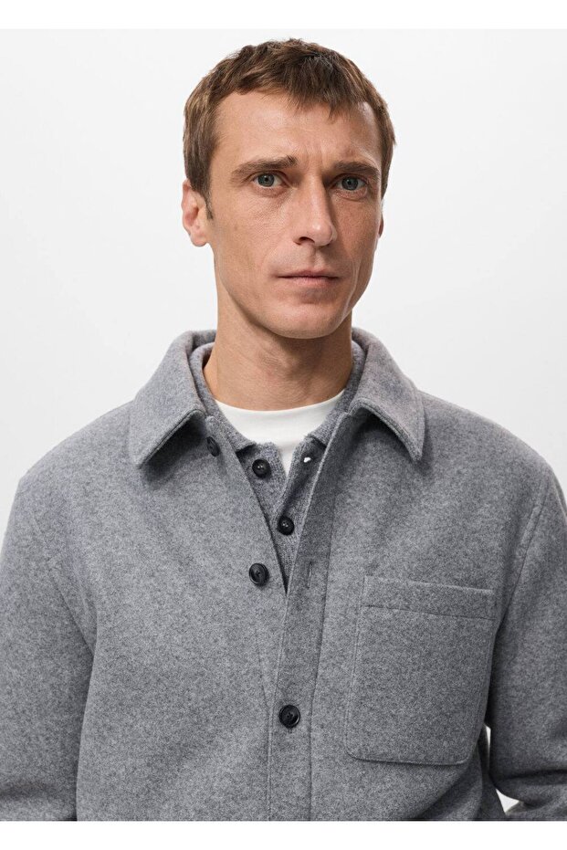 Kapitone kumaş ceket - 6