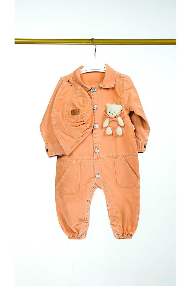 Ayıcıklı kot tulum - 5