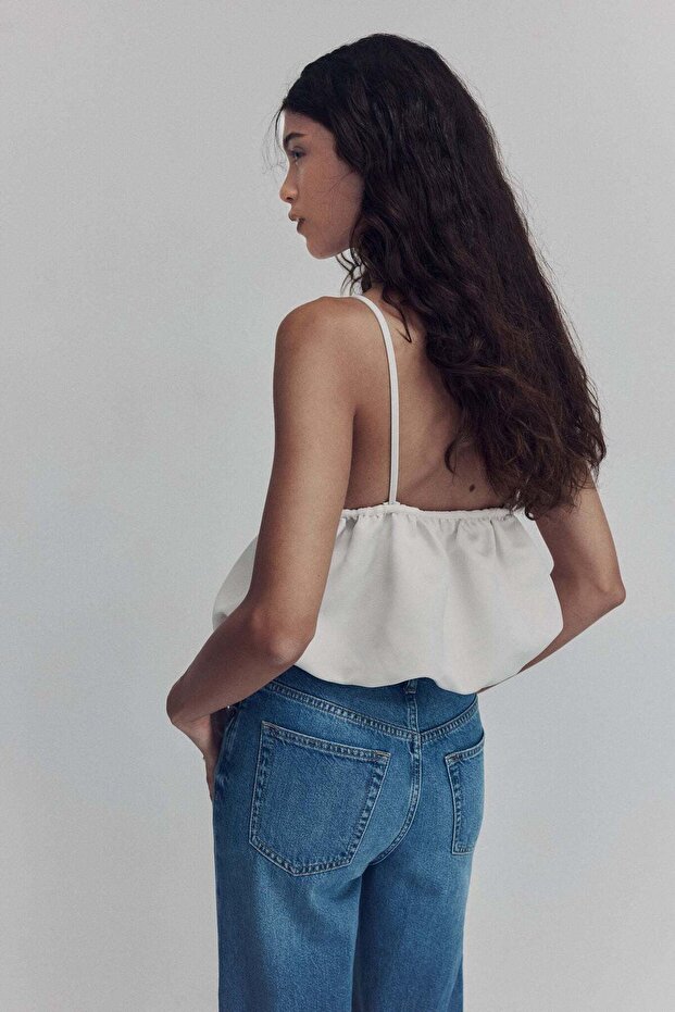 Bubble-hem strappy top - 4